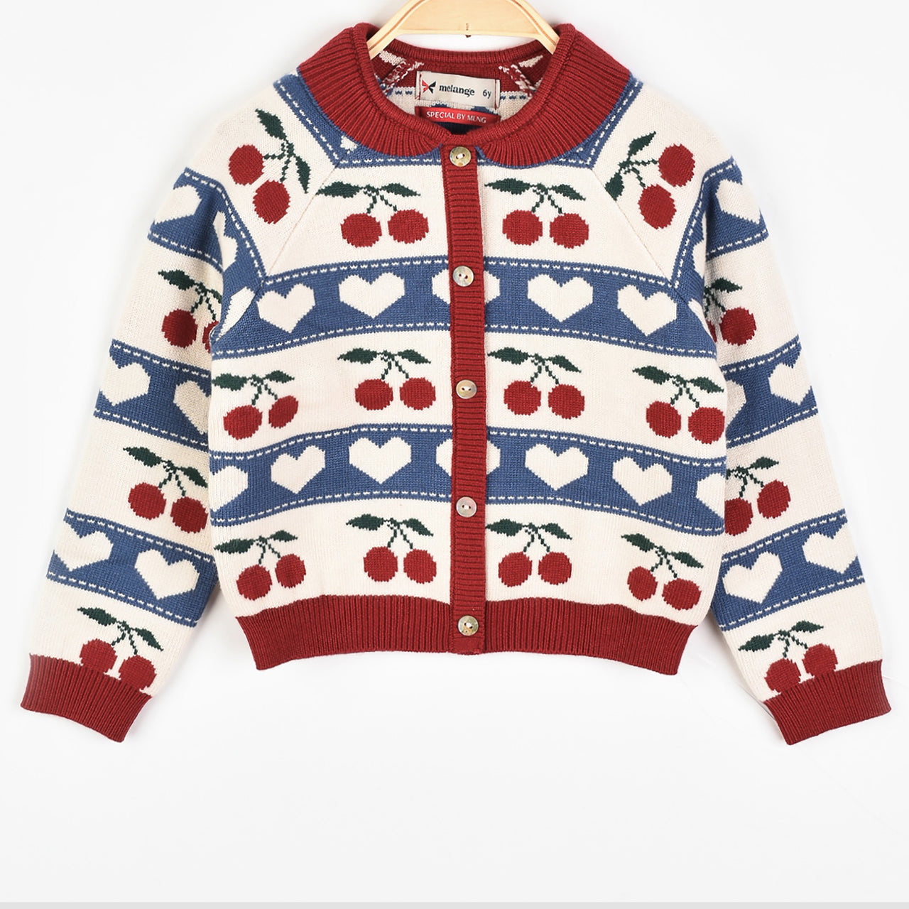 Melange Cherry Sweater