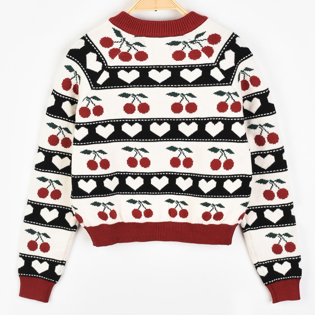 Melange Cherry Sweater