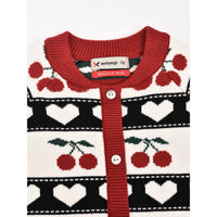 Melange Cherry Sweater