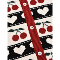 Melange Cherry Sweater