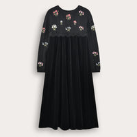 Melange Embroidery Robe