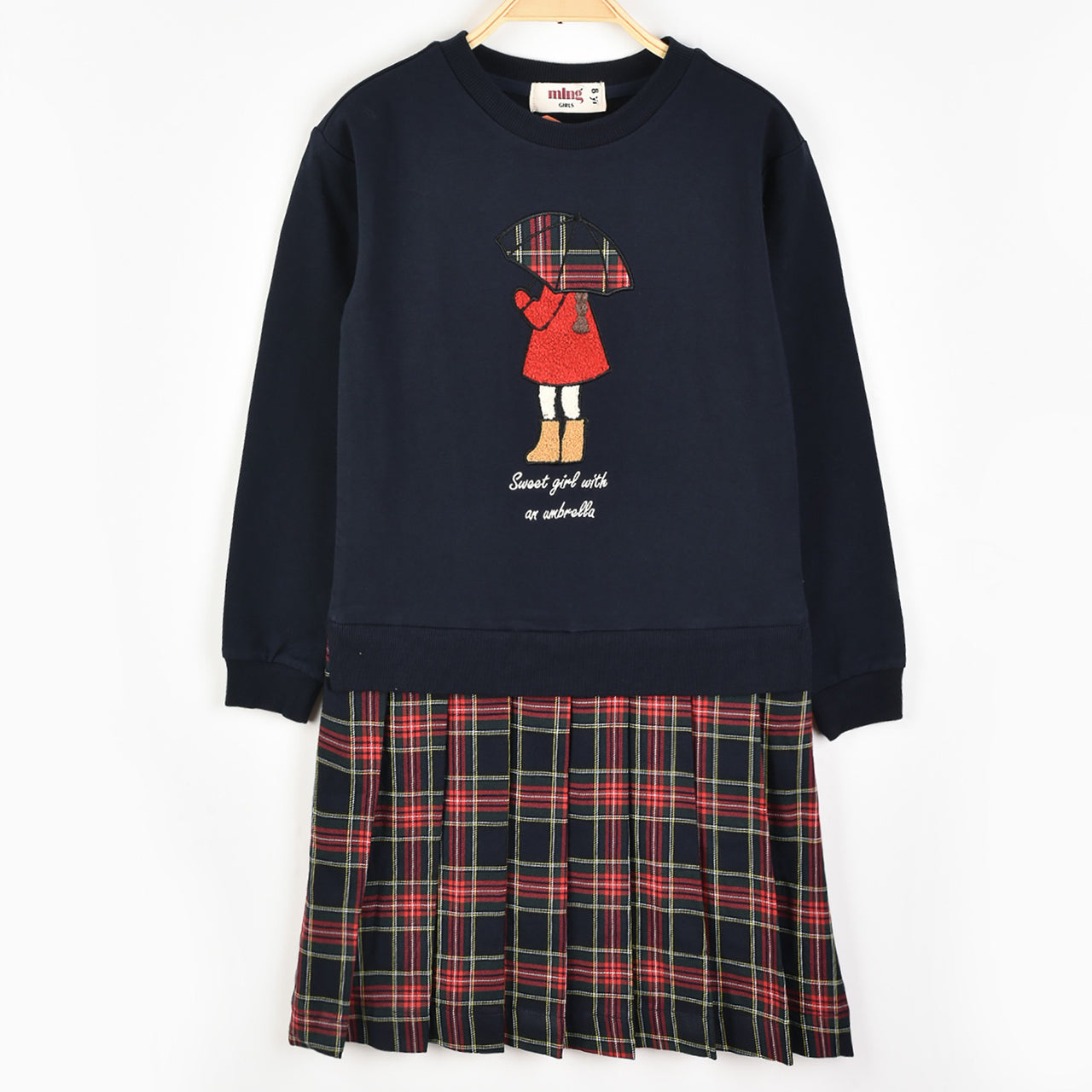 Melange Checkered Dress