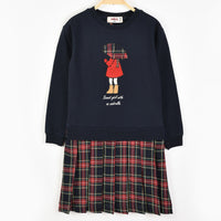 Melange Checkered Dress