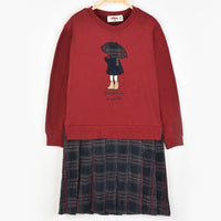 Melange Checkered Dress