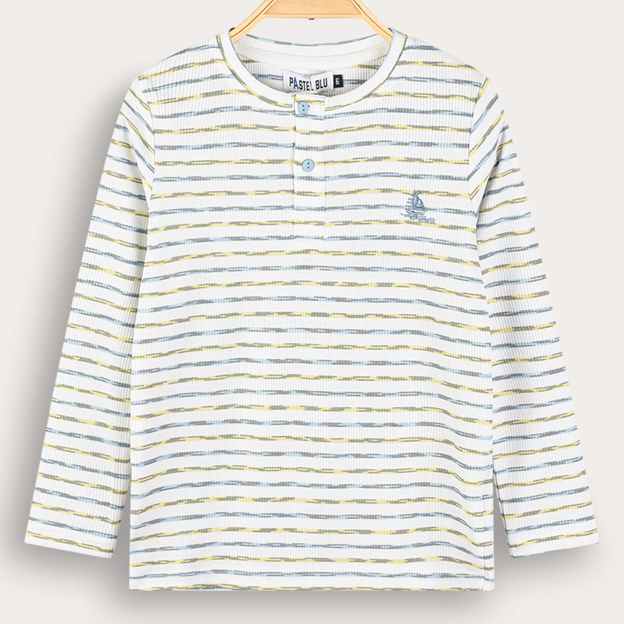 Boys Striped Boat Tee