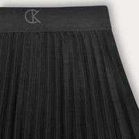 Suede Pleated Skirt