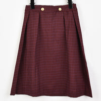 Hadas Jersey Checkered Skirt