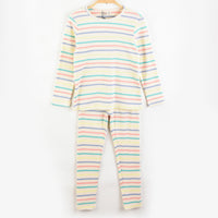 Melange Stripes Rib PJ Set
