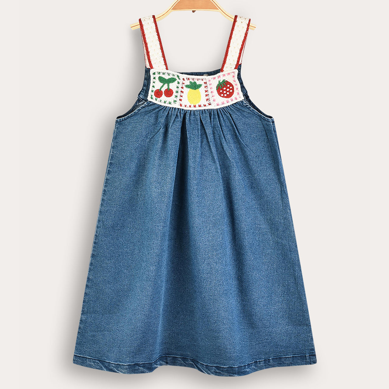 Melange Cherry Denim Jumper