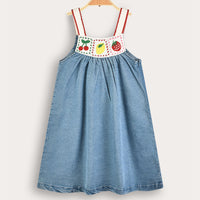 Melange Cherry Denim Jumper