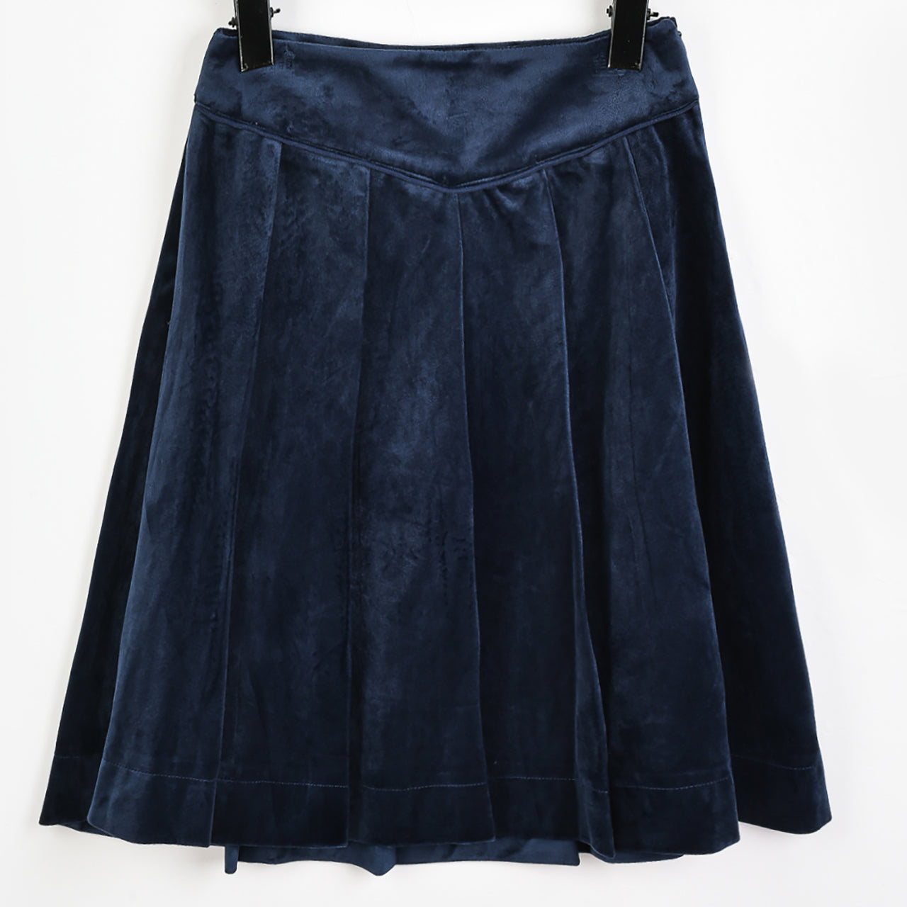 Velvet Pleated Skirt