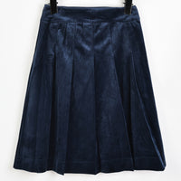 Velvet Pleated Skirt
