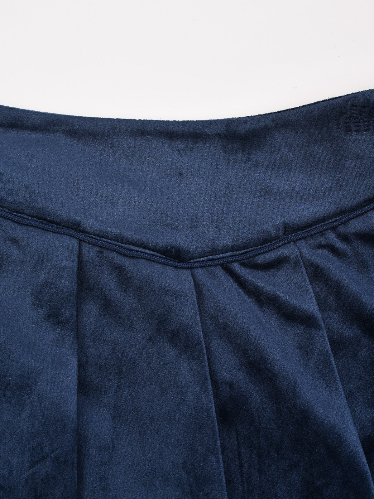 Velvet Pleated Skirt
