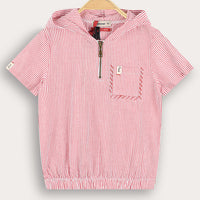 Melange Denim Stitch Top