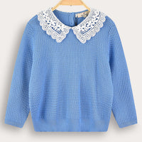 Melange Margaret Collar Top