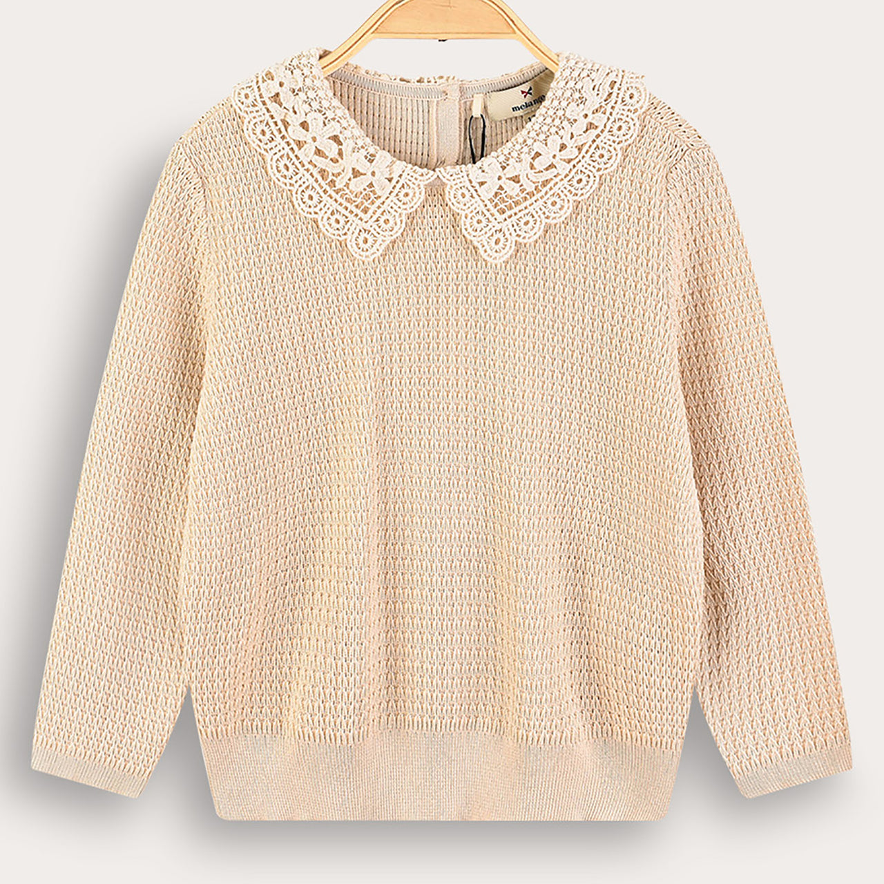 Melange Margaret Collar Top