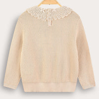Melange Margaret Collar Top