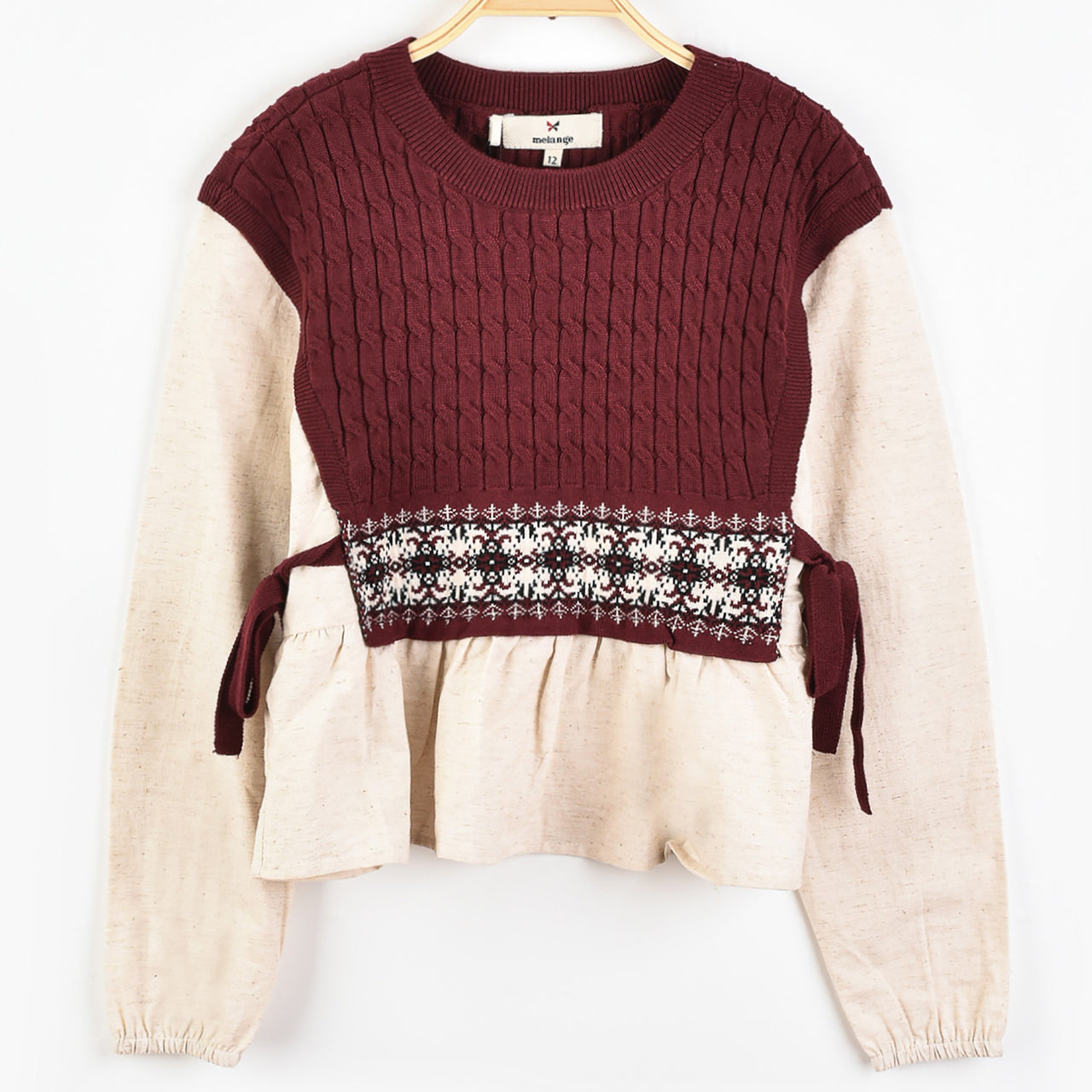 Melange Aspen Knit Vest Shirt
