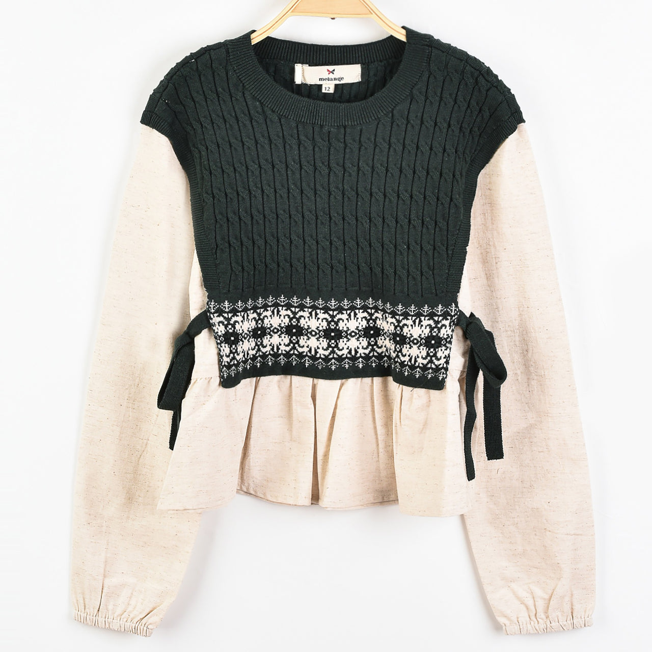 Melange Aspen Knit Vest Shirt