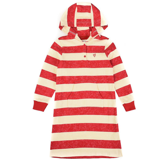 Hadas Stripes Hoodie Dress