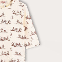 Melange Girls Print Shirt
