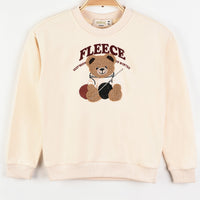 Melange Teddy Bear Sweatshirt