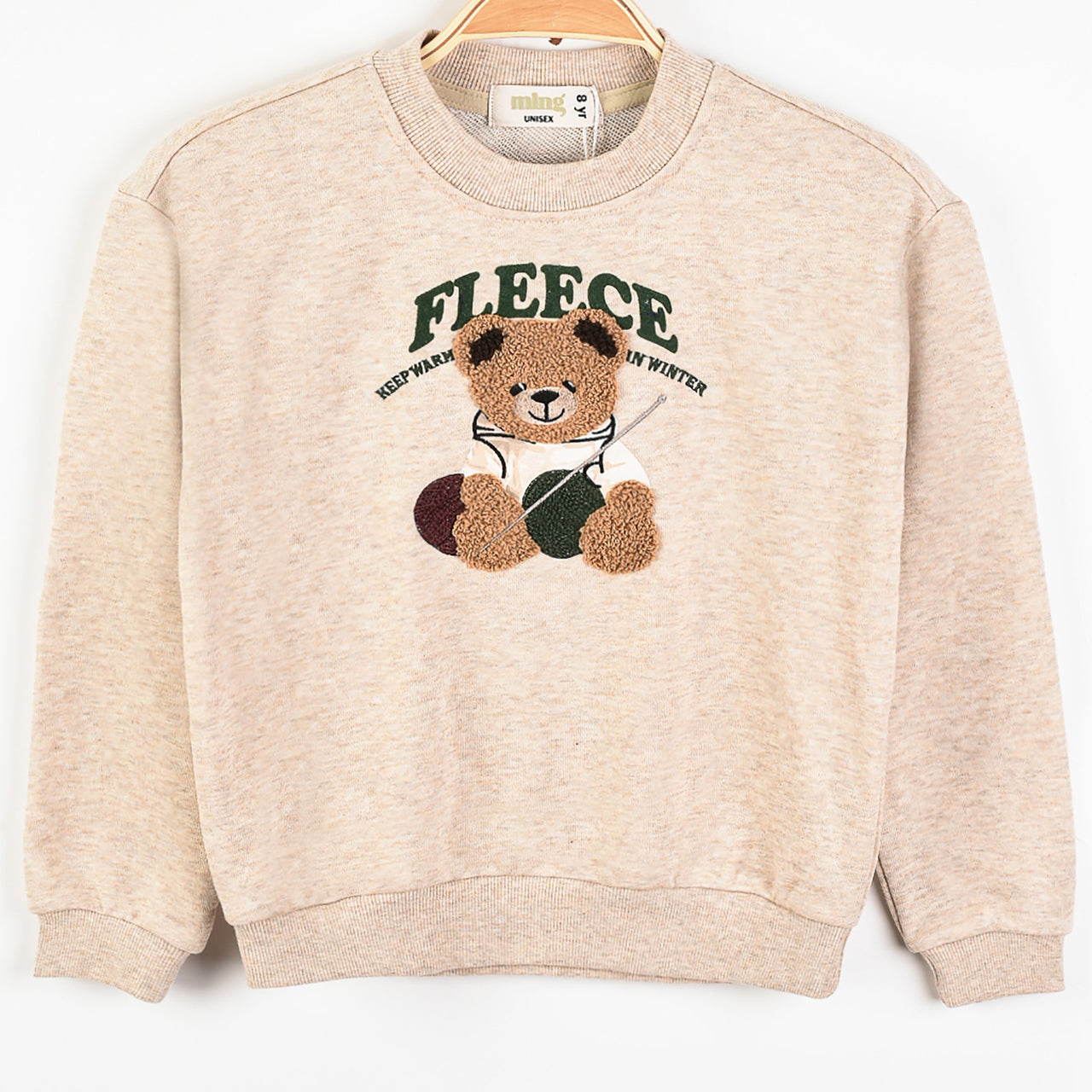 Melange Teddy Bear Sweatshirt