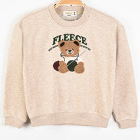 Melange Teddy Bear Sweatshirt