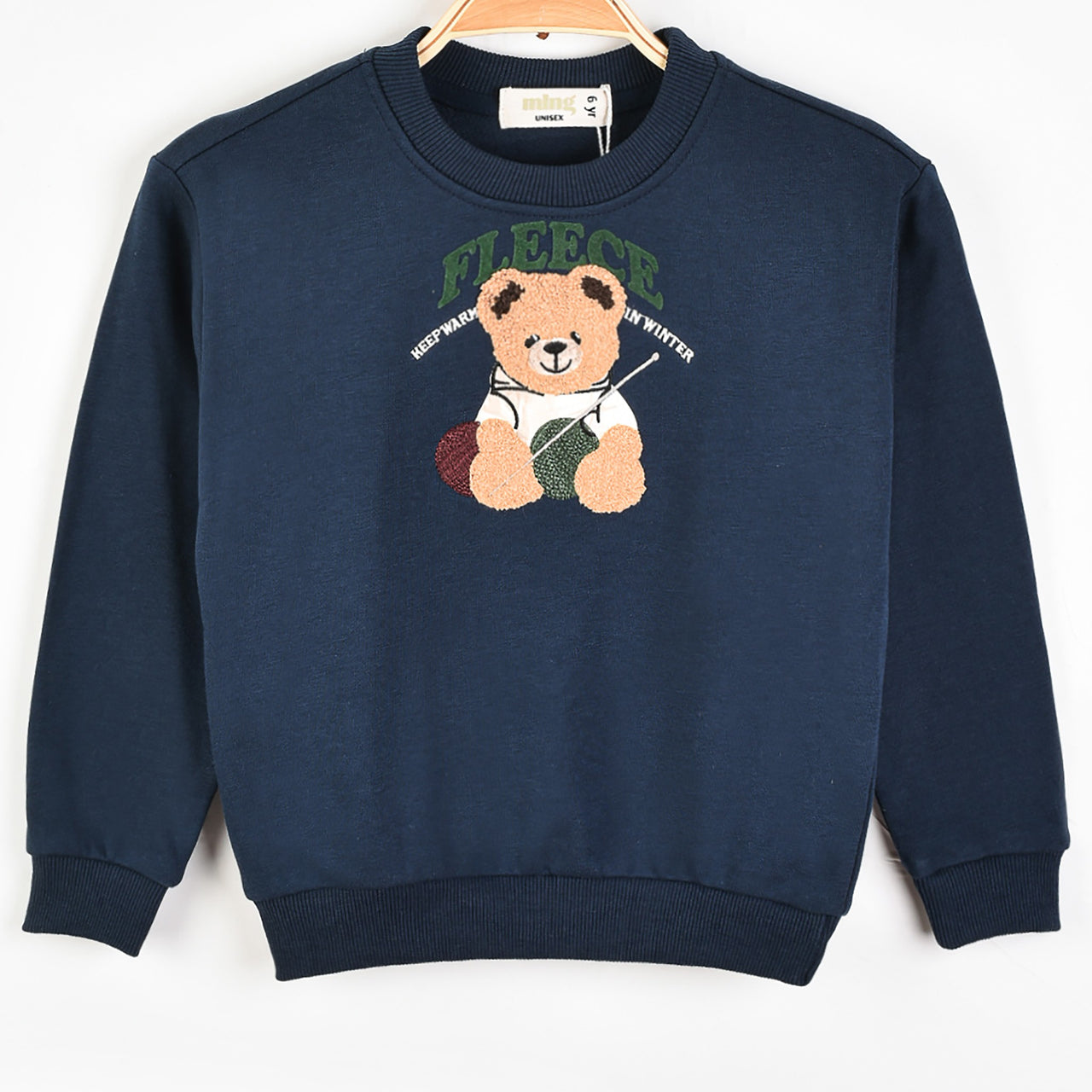 Melange Teddy Bear Sweatshirt