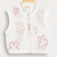 Knit Flower Cardigan