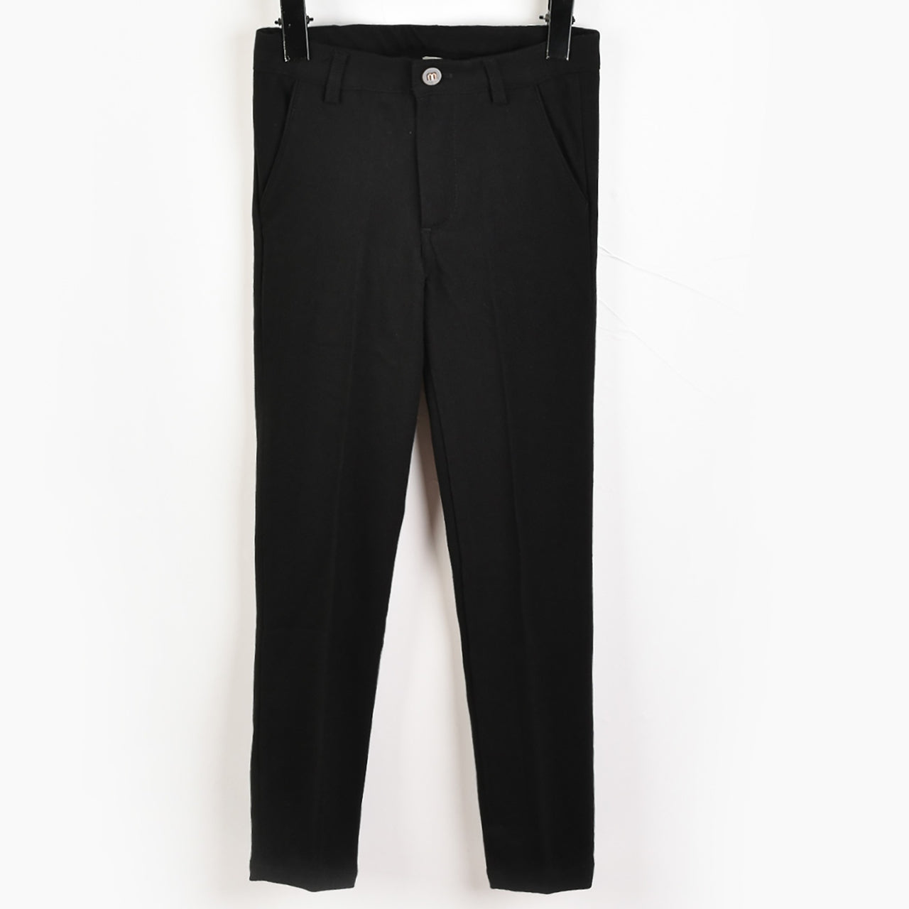Melange Wool Black Pants