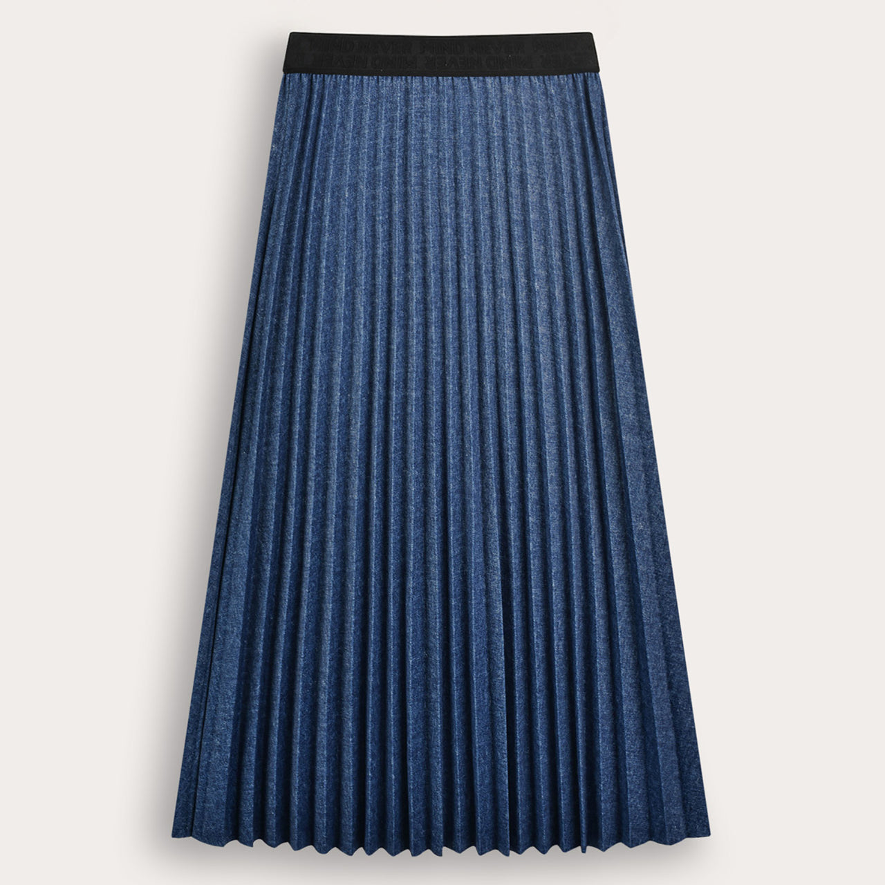 Midi Jeans Pleated Skirt