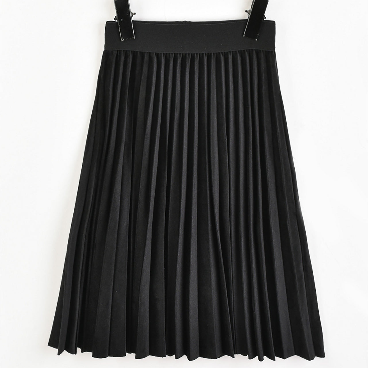 Velvet Pleated Skirt