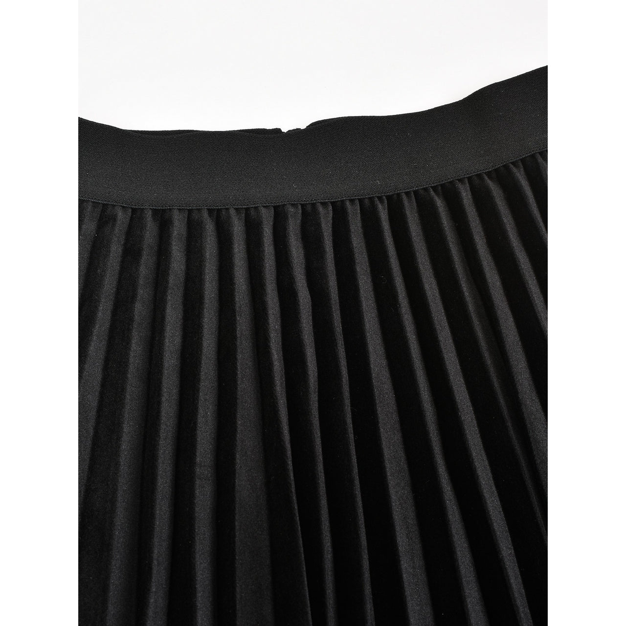 Velvet Pleated Skirt