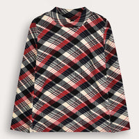 Melange Checkered Turtleneck
