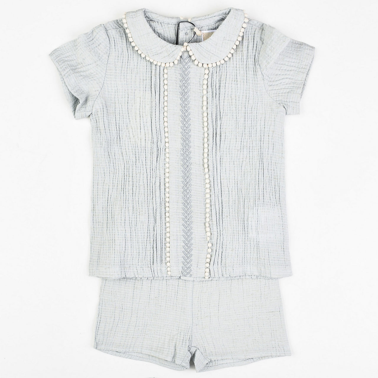 Melange Linen Texture Baby Set