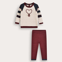 Baby Girls Striped Knit Set