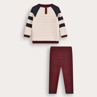 Baby Girls Striped Knit Set