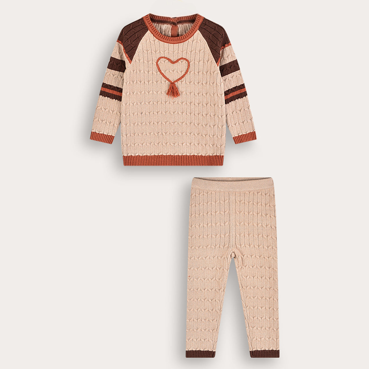 Baby Girls Striped Knit Set