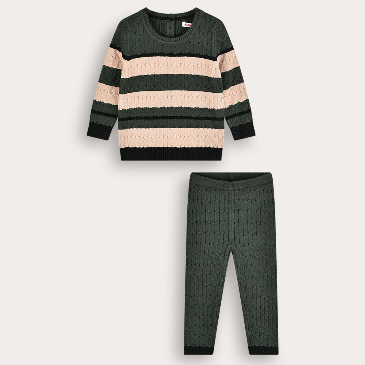 Striped Knit Baby Set