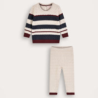 Striped Knit Baby Set