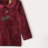 Cherry EMB Robe