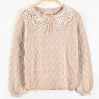 Hadas Lace Collar Knit Sweater