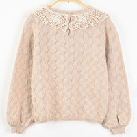 Hadas Lace Collar Knit Sweater