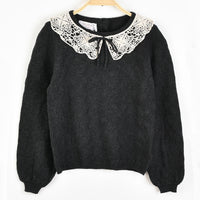 Hadas Lace Collar Knit Sweater