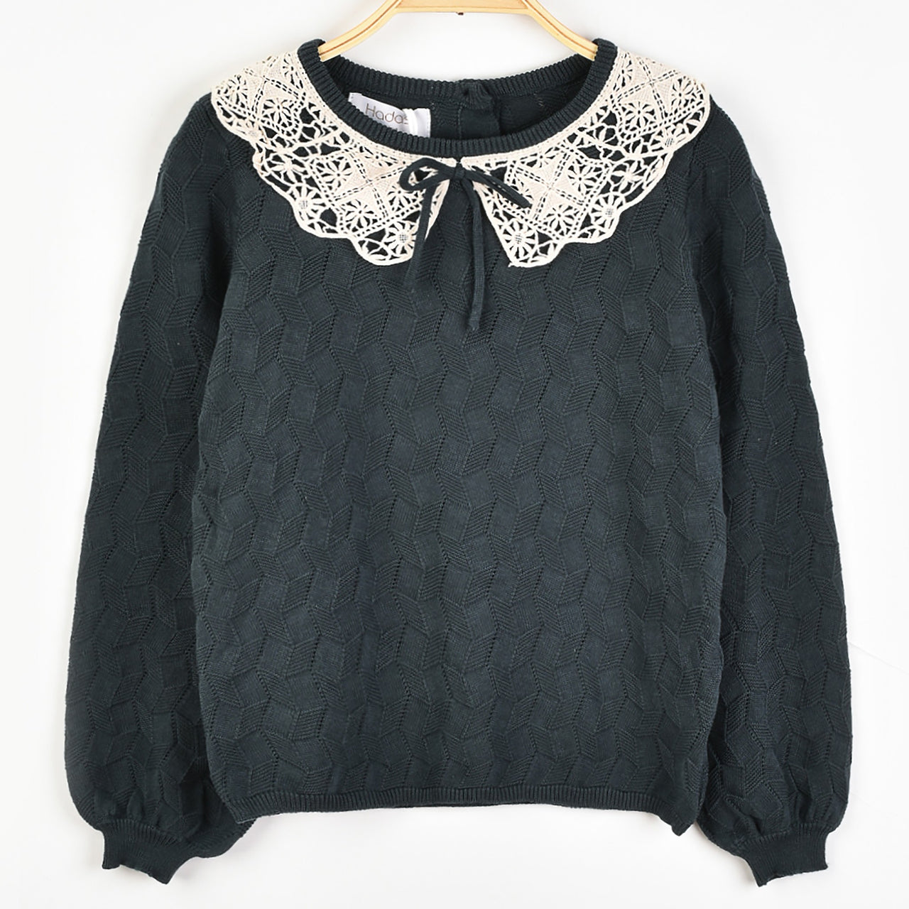 Hadas Lace Collar Knit Sweater