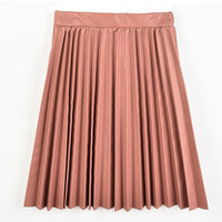 Hadas Pleated Pleather Skirt