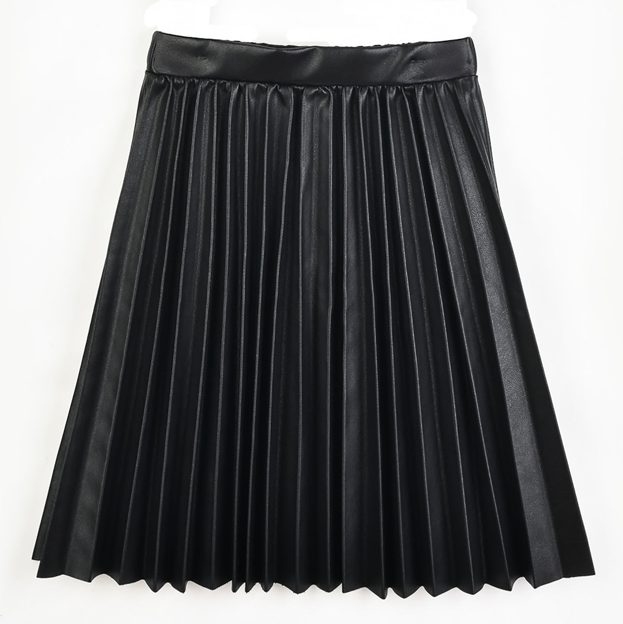 Hadas Pleated Pleather Skirt
