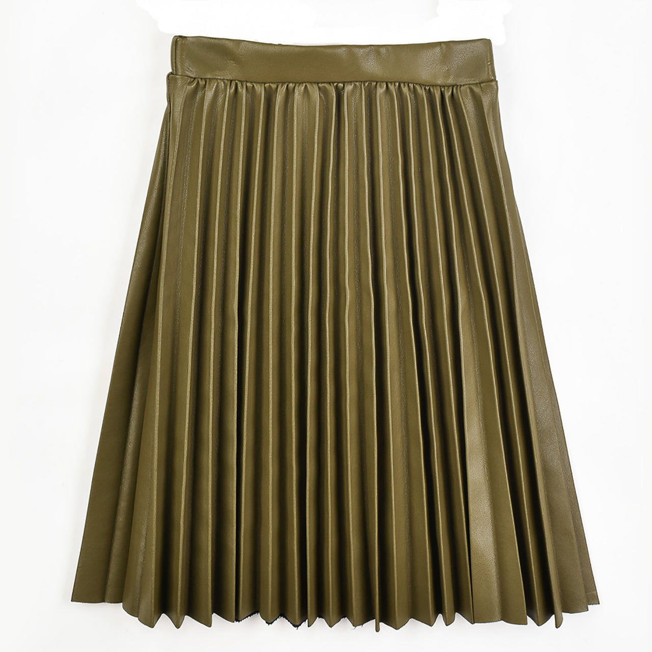 Hadas Pleated Pleather Skirt