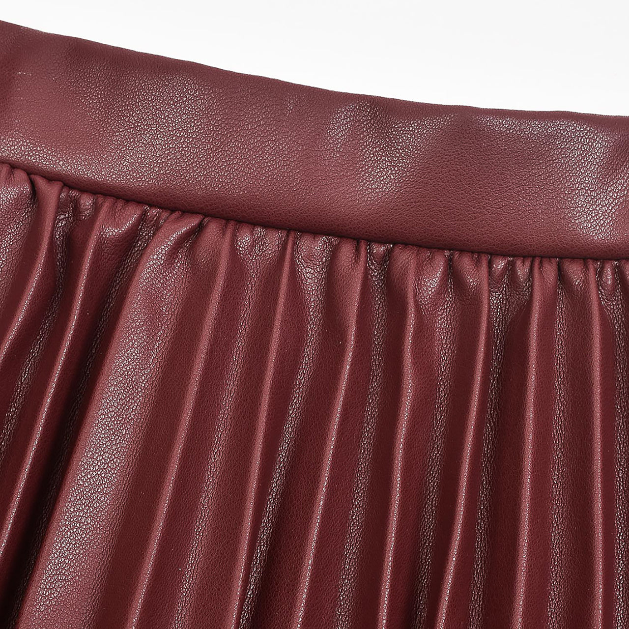 Hadas Pleated Pleather Skirt